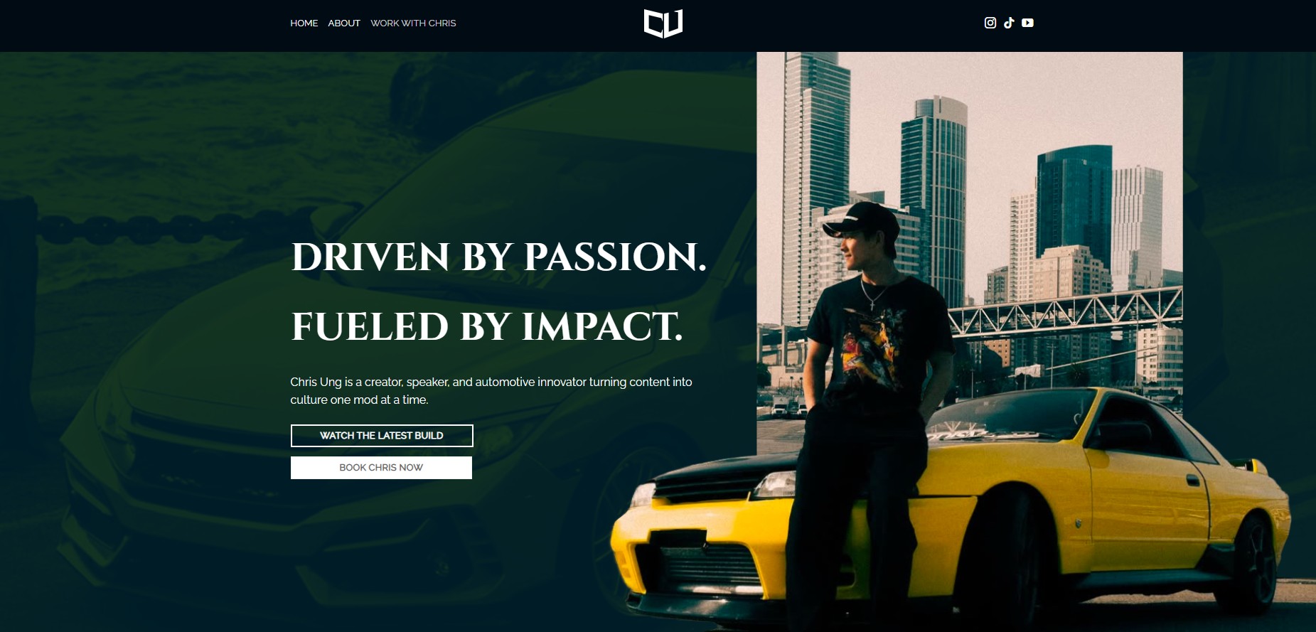 Chrisung website screenshot