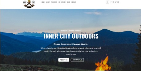 Inner City Outdoors website screenshot